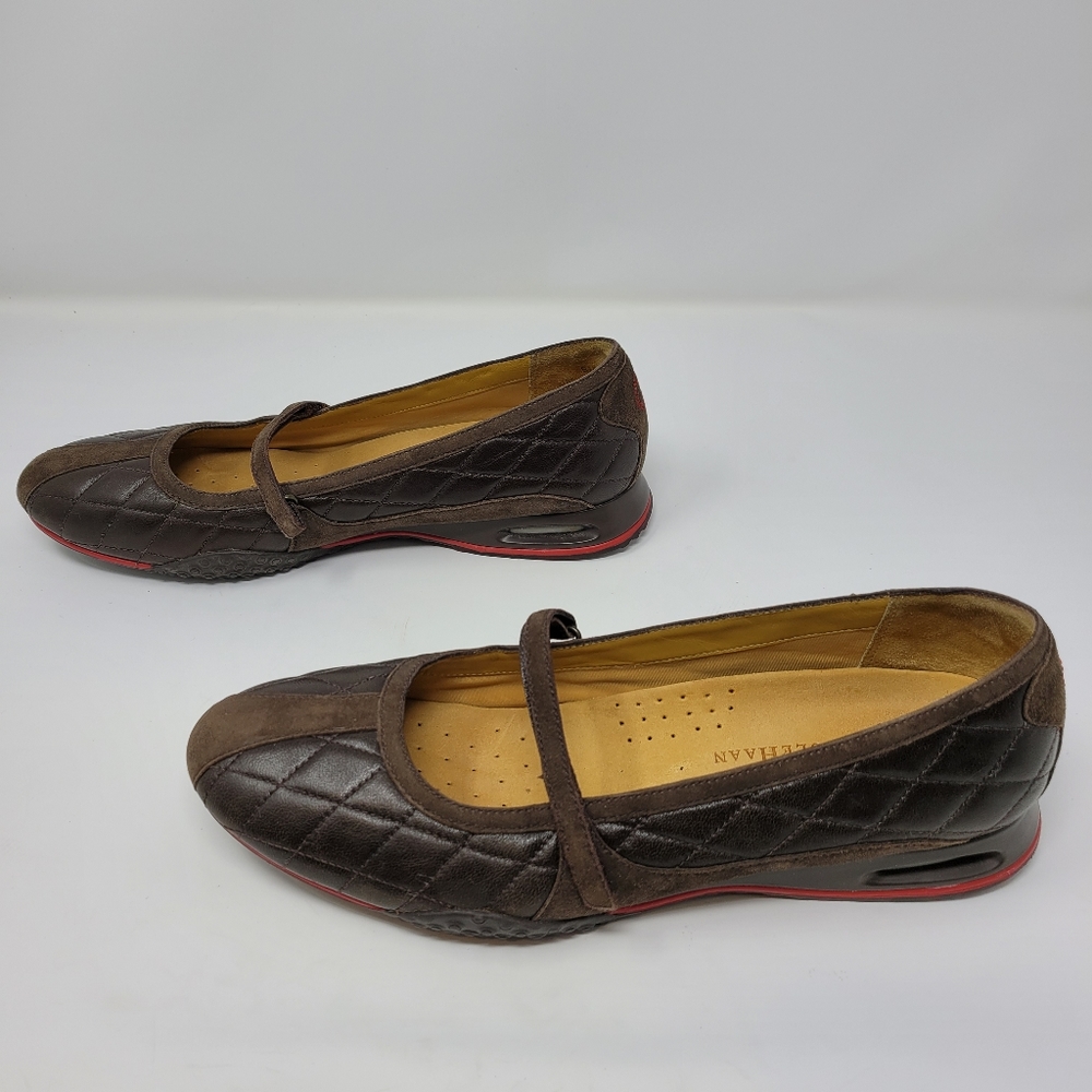 Cole Haan Nike Air Bria quilted brown mary jane - Picture 5 of 13